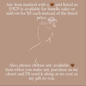 Important Information on 5/$25 and 3/$30 Items in my Closet